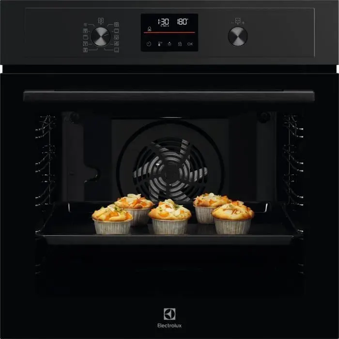 Four Encastrable Pyrolyse 500 SurrounCook® avec SteamBake Electrolux EOD4P46H Pure Black - Classe A+