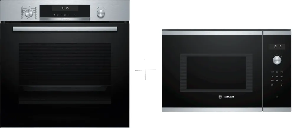 Four encastrable - Pyrolyse - BOSCH Série 6 - HBG578ES7 - Inox - 594 x 548 x 595 cm — vue 2