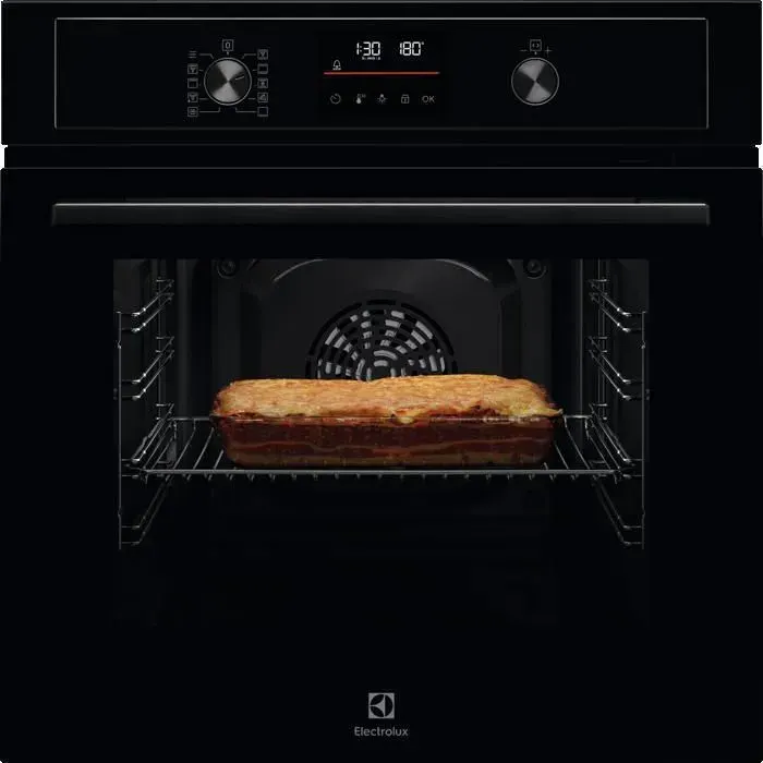 Four Encastrable Pyrolyse Electrolux - 25 recettes préprogrammées - Porte Froide - Classe A+ - Noir - EOH4P46BK