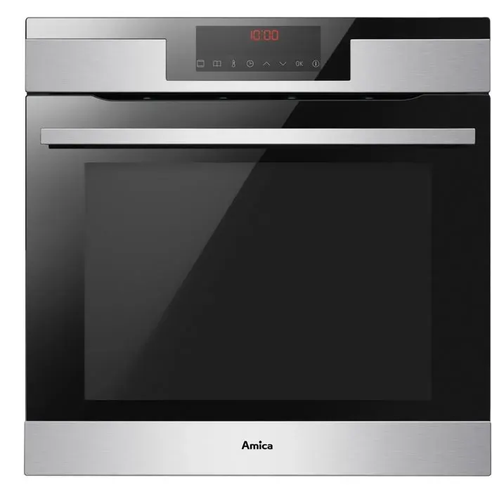 Four encastrable - Pyrolyse + Hydro clean - AMICA - ED57521OPX - Inox - Porte froide - 77 L - 595 x 595 x 595 cm