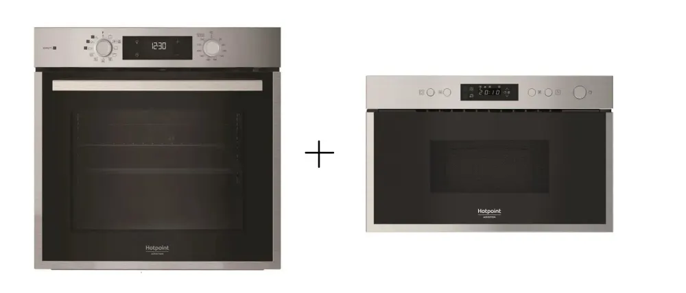 Four encastrable - Pyrolyse hydrolyse - Chaleur pulsée - HOTPOINT - HAO854PSX - Inox - 71 L - A++ - Fonction vapeur — vue 2