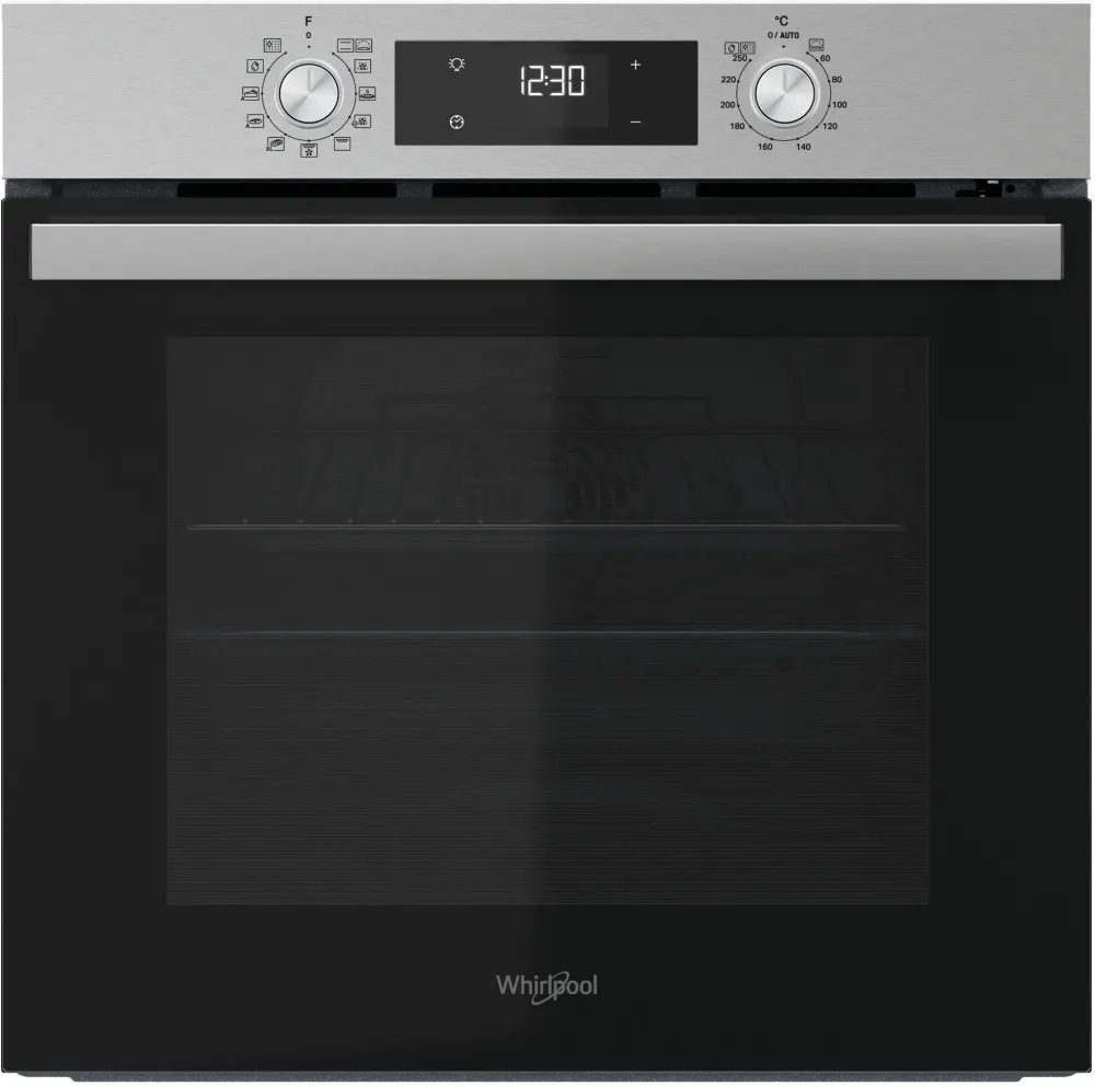 Four encastrable - Pyrolyse + Hydrolyse - Multifonction Chaleur pulsée - WHIRLPOOL - OMR58RU0SX - Inox - Porte froide