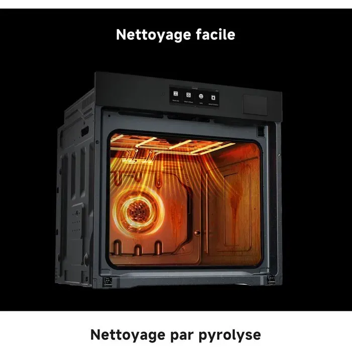 Four encastrable vapeur - DREAME - Z6000 (OZ60) - noir - émail - porte froide - 81 L 60 cm