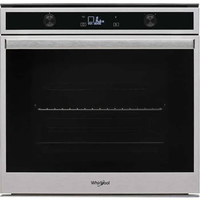 Four Encastrable WHIRLPOOL W6OM541S1 / PYROLYSE / MULTIFONCTION / RAIL TESLESCOPIQUE — coloris Inox