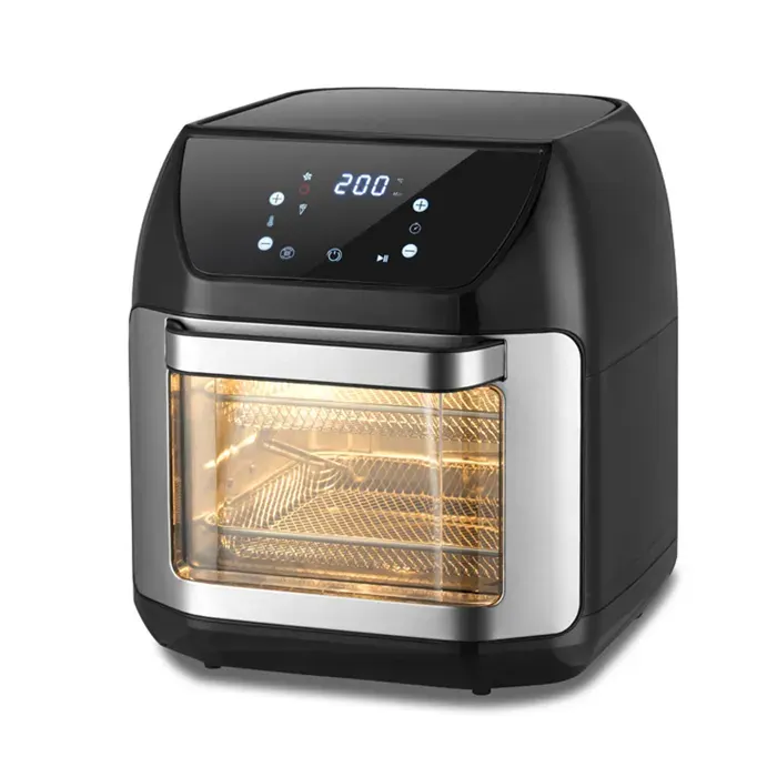 Four friteuse sans huile eden ed-7017 12 l - Lazozo - panier tournant et rôtissoire inclus 1800 w airfryer