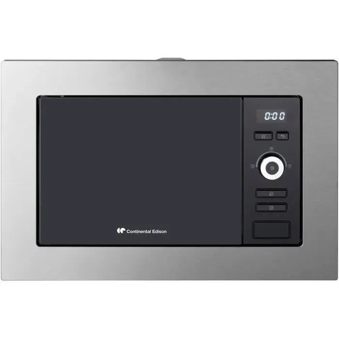 Four micro-ondes encastrable Grill CONTINENTAL EDISON MO20IXEG L595 x H388 cm x P3435 cm 20L Inox
