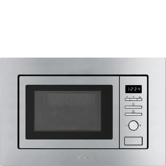Four micro-ondes grill SMEG FMI017X - 20 L - 800 W - Boutons Rotatif - Acier inoxydable