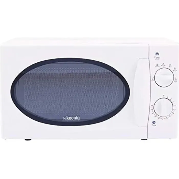 Four micro-ondes H.Koenig VIO6 Compact 20L Blanc - Puissant 700W - Multifonction 5 niveaux de chauffe — coloris Blanche