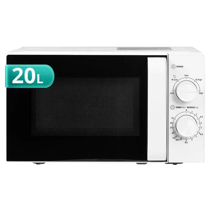 Four Micro-ondes - Smeta - 20L - 700w - 5 niveaux de puissance - Fonction décongélation - Blanc