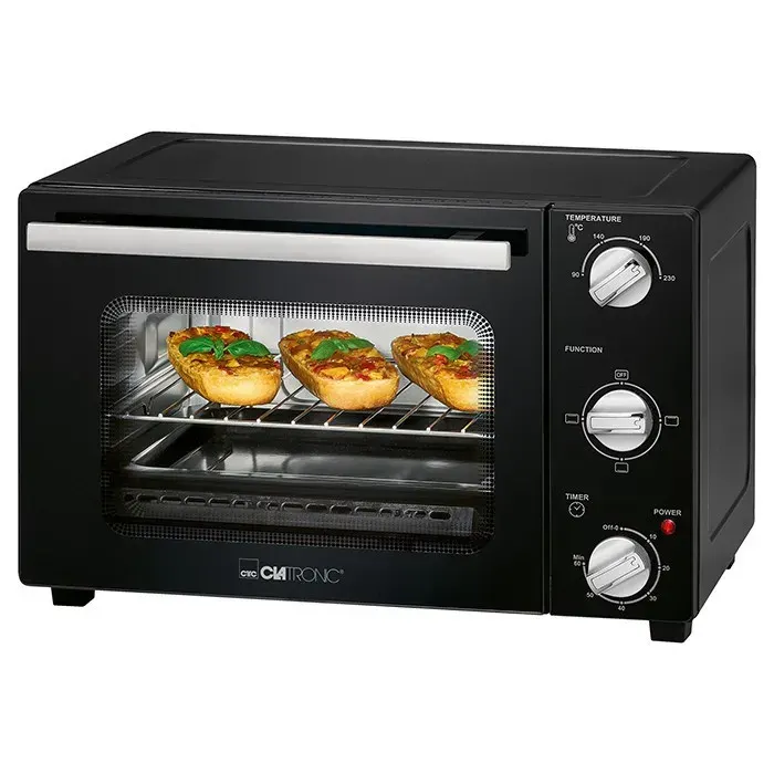 Four multifonction - CLATRONIC - MBG 3726 - 20 litres - Noir - Chauffage supérieur et inférieur