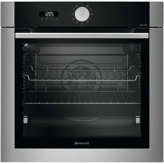 Four Pyrolyse - BRANDT - BOP7536X - Inox noir - 73 Litres - Classe A+