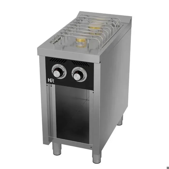 Fourneau basic 2 à 6 feux vifs s/750 sur placard - HR Fainca - l400- L1- P750- h880