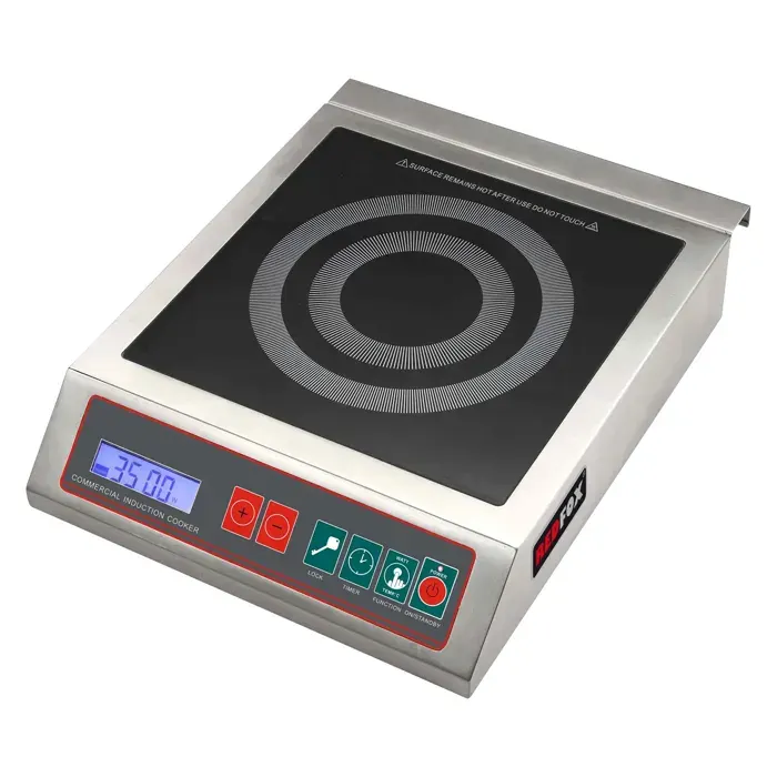 Fourneau électrique de table à induction 12 niveaux de performance digi. panneau de commande 230 V RIB 3536 ET - Redfox