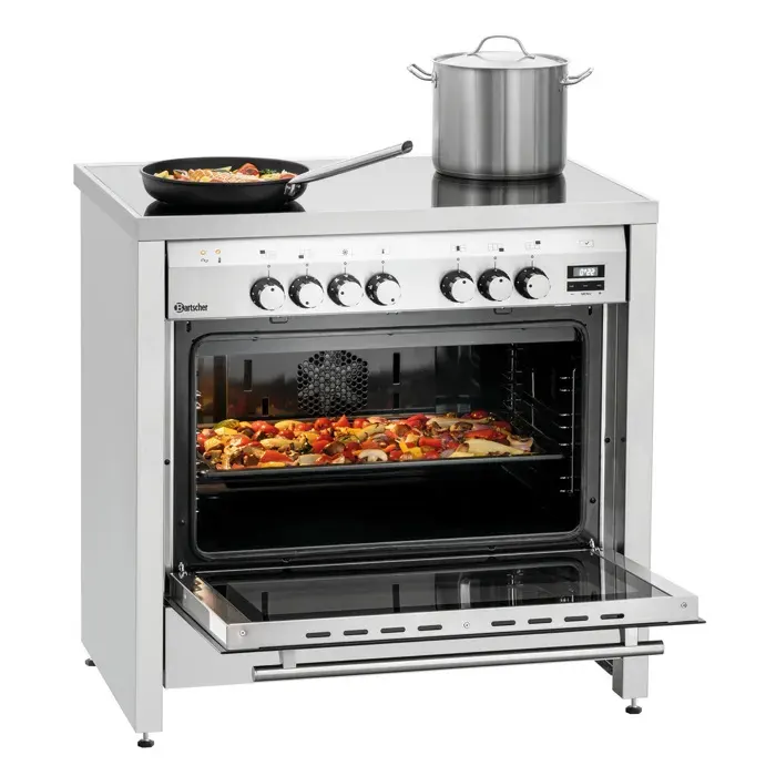 Fourneau vitrocéramique 5K-EBMF - 5 zones de cuisson - Bartscher