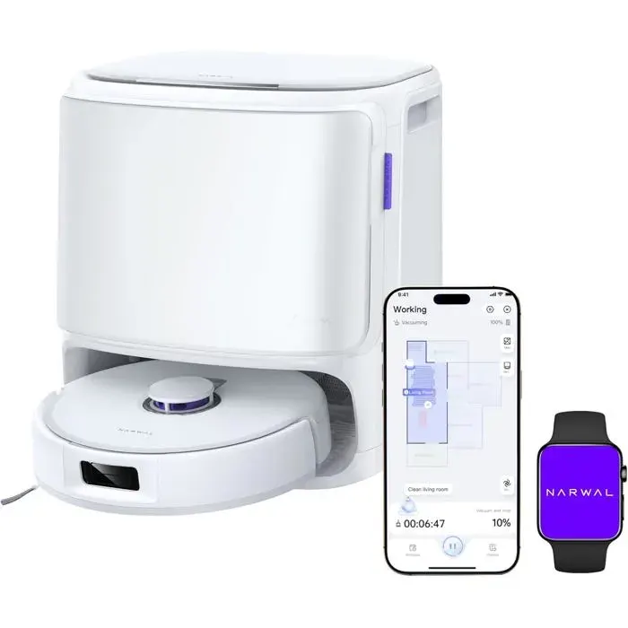 Freo X10 Pro Aspirateur Robot11000 PaDouble Flux Anti-EnchevêtrementSerpillère Plus LargeAuto-Nettoyage Et SéchageLaser Radar