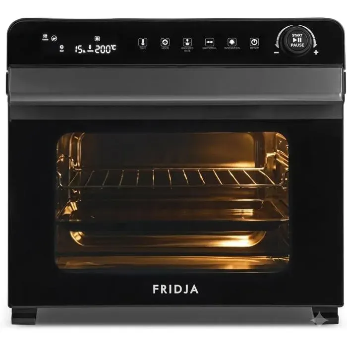 Fridja F77 Super Oven Pro 30L – Four à Air Chaud Digital LED Premium avec 18 Programmes Intelligents Fonction Rôtissage