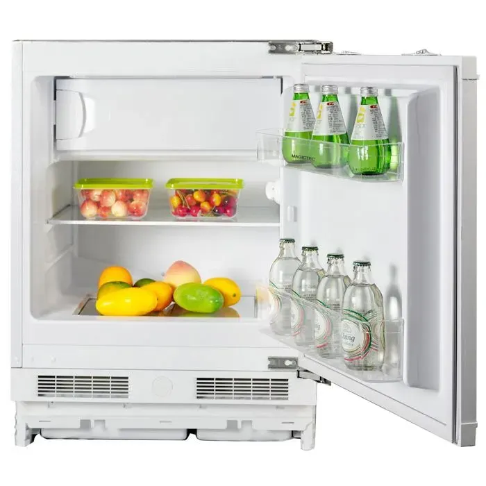 Frigo congélateur encastrable 82 cm sous plan 96 L (84/12 L) 59 cm Porte charnières réversibles Réglage température Classe E