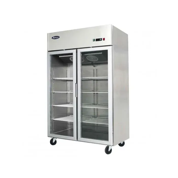 Frigo Professionnel Vitré 2 Portes - 900 Litres - Atosa