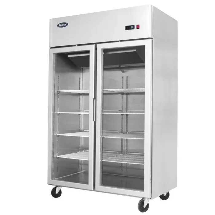 Frigo Professionnel Vitré Tropicalisé 2 Portes 1300 Litres - Atosa