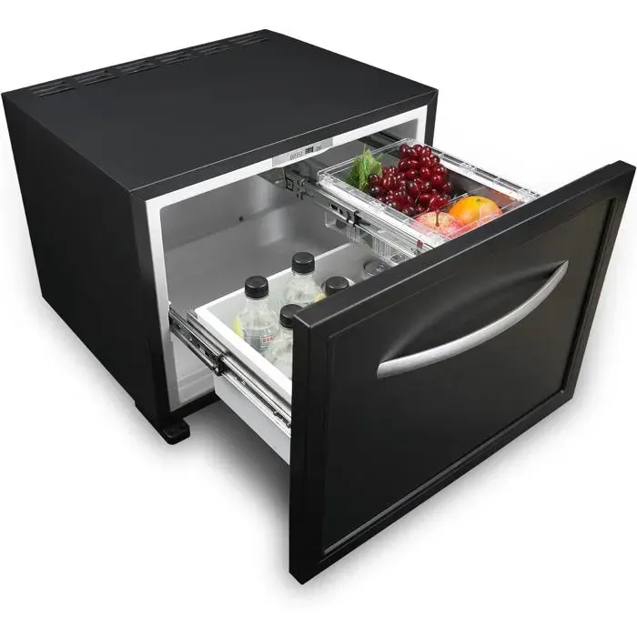 Frigo Tiroir Camping Car-SMAD-50 L-12V 220V-pour Maison Caravane FourgonRéfrigérateur à Tiroir Silencieux-0 °C à 15 °C