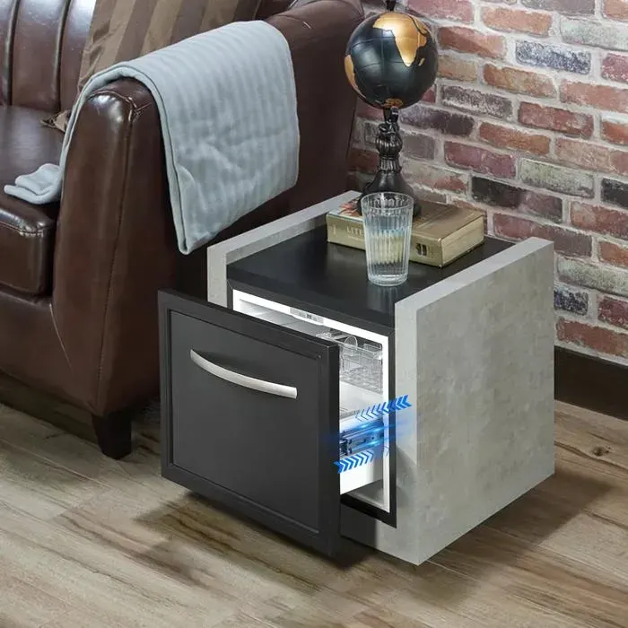 Frigo Tiroir Camping Car-SMETA-50 L-12V 220V-pour Maison Caravane FourgonRéfrigérateur à Tiroir Silencieux-0 °C à 15 °C