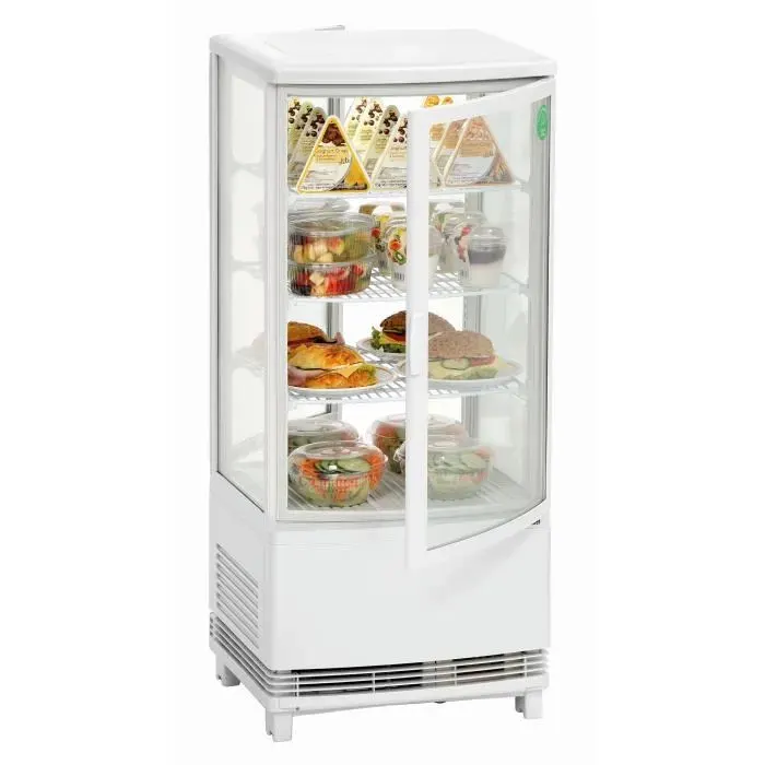 Frigo Vitrine à Poser - BARTSCHER - 86 Litres - Blanc - Froid Ventilé