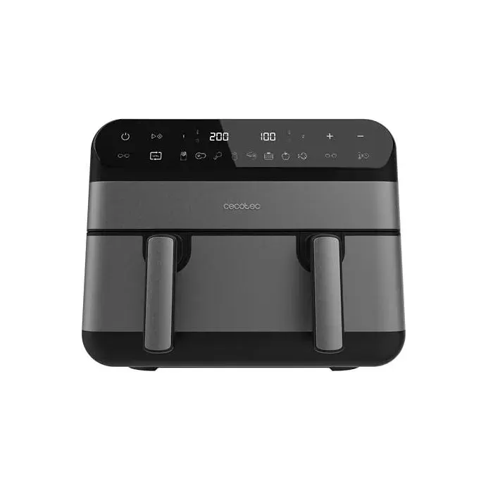 Friteuse à air - CECOTEC - Cecofry Advance 9000 - 9 L (2x45L) - 2800 W - Paroi séparatrice & Sync