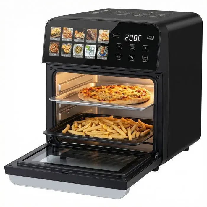 Friteuse à Air Chaud – 10L – 1800W – Sans Huile – Écran tactile LED – 10 programmes – Grande capacité