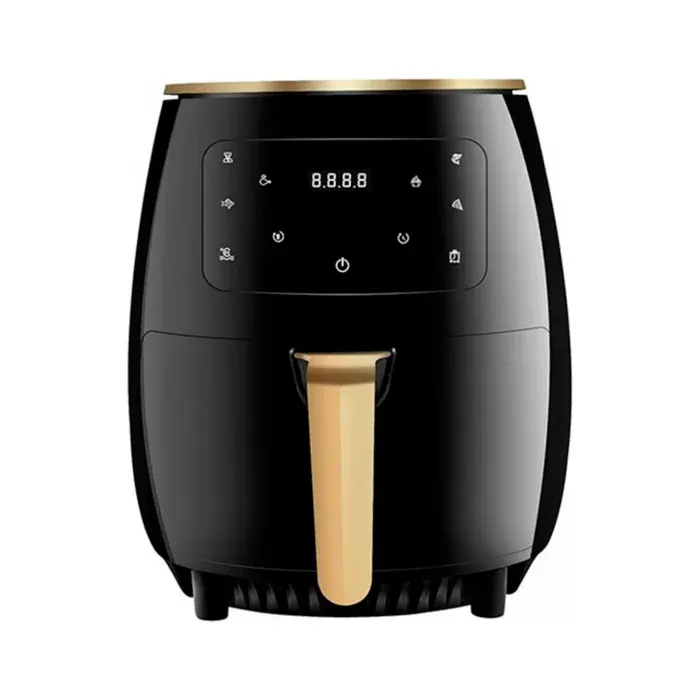 Friteuse à Air Chaud 4.5 L 1400W avec Écran Tactile Cuisson Rapide Cheffinger Noir / Or