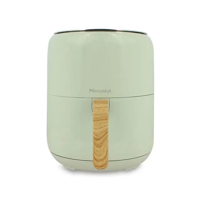 Friteuse à air chaud 4.5l colorama celadon poignÉe finition bois