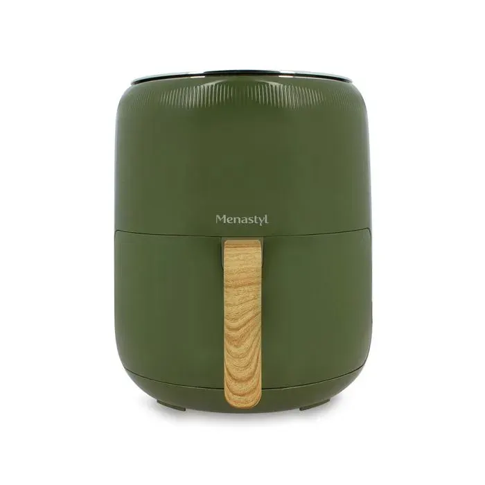 Friteuse à air chaud 4.5l colorama olive avec poignÉe finition bois