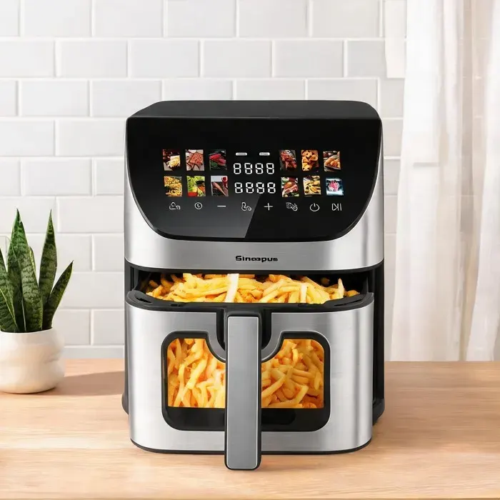Friteuse à air chaud 85 L avec fenêtre et écran tactile couleur – Jet black 12 - Black ABS+PCPolypropylene 41.4 - Ref UM8VUN3X