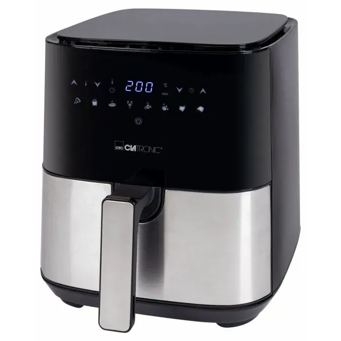 Friteuse à air chaud - Clatronic - FR3782H - 5L - Acier inoxydable - 8 programmes automatiques