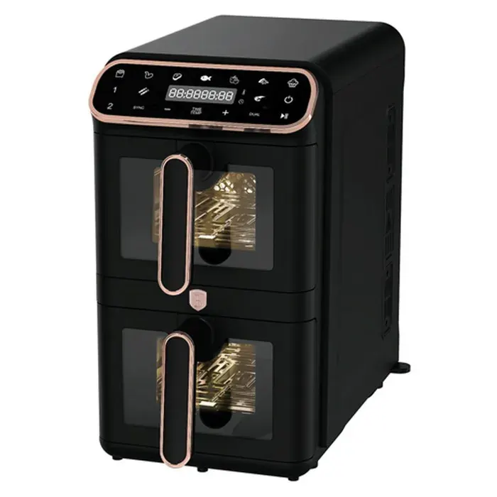 Friteuse à air chaud double numérique 55+55 L Collection Black Rose