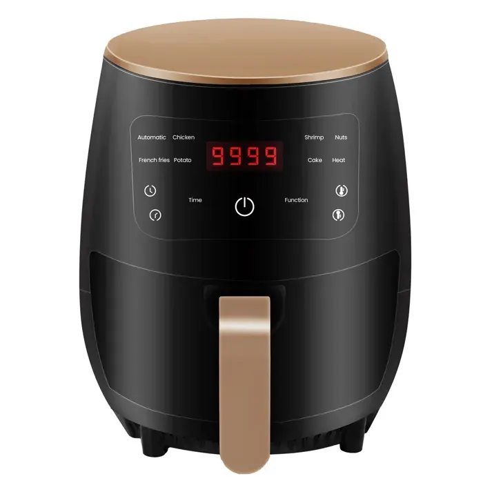 Friteuse à Air Chaud Electrique Multifonction VINSIC - 4.5L - 1400W - Noir - 8 programmes