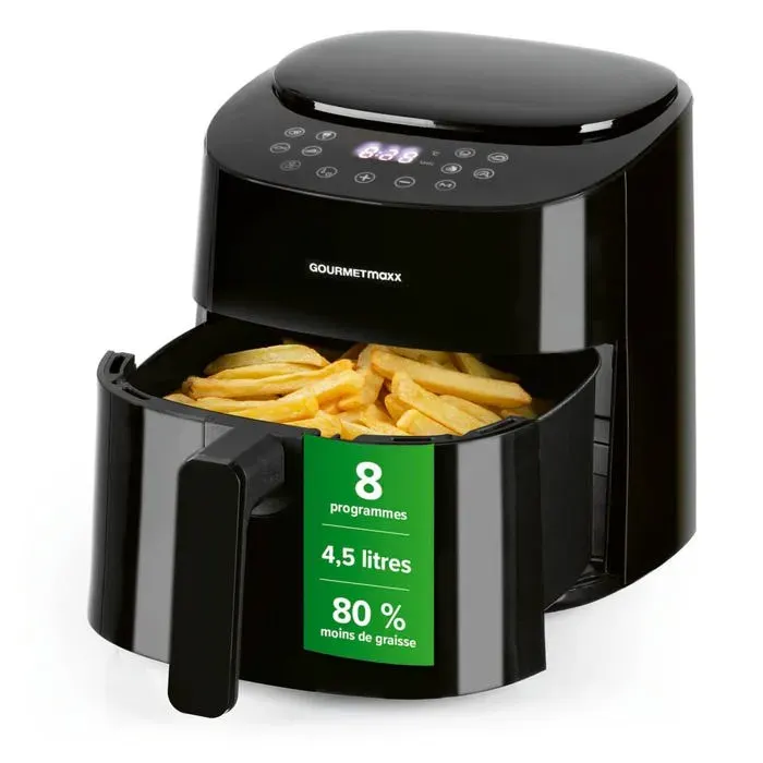 Friteuse à air chaud - GOURMETMAXX - 45 L - 1400 W - 9 fonctions - Temp. jusquà 200°C