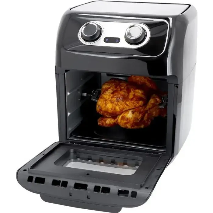 Friteuse à air chaud - JUST PERFECTO - XXL 12L - 1800 W - 12 programmes - Acier inoxydable