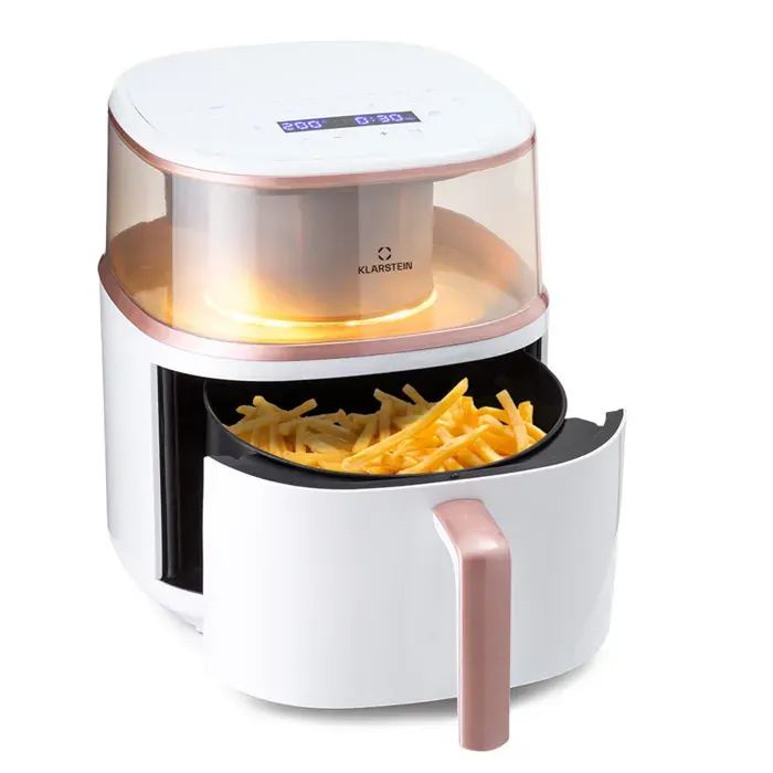 Friteuse à air chaud - Klarstein Air Bloom 1500W 75L 16 programmes - Blanc