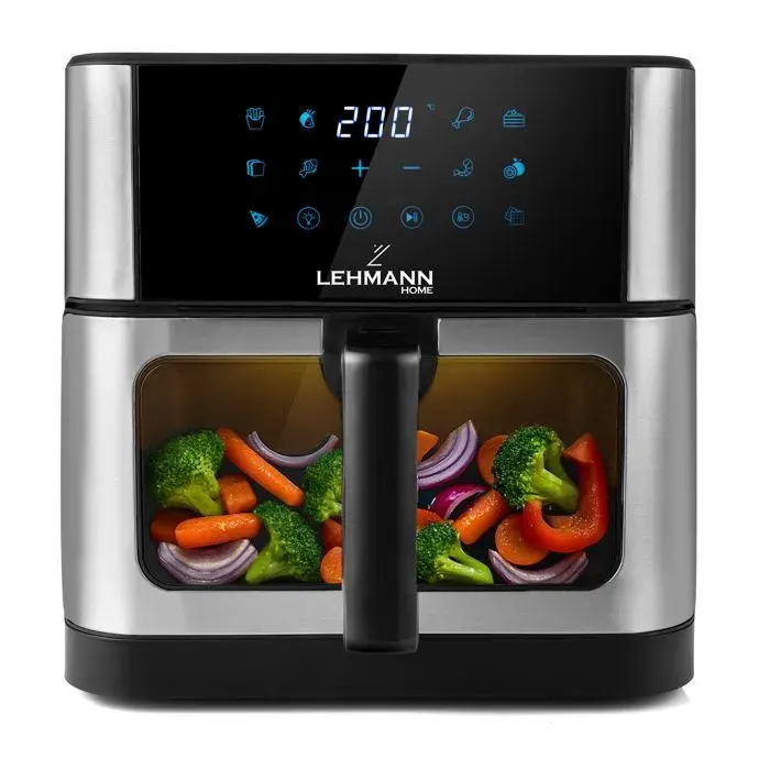 Friteuse à Air Chaud - Lehmann - Aromato - 1800 W - Wi-Fi - 10 L - Noir