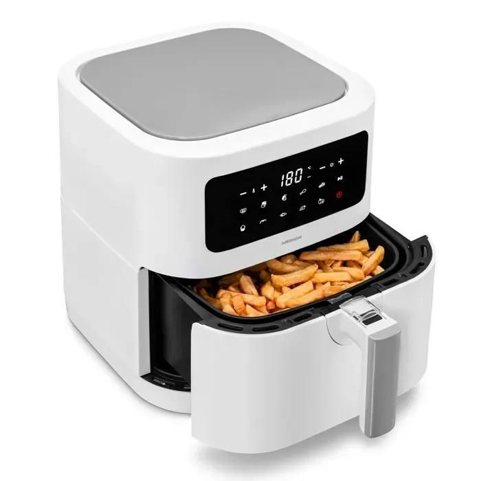 Friteuse à air chaud - MEDION MD11740 - 53L - 2150W - Écran Tactile - 9 Programmes - Blanc
