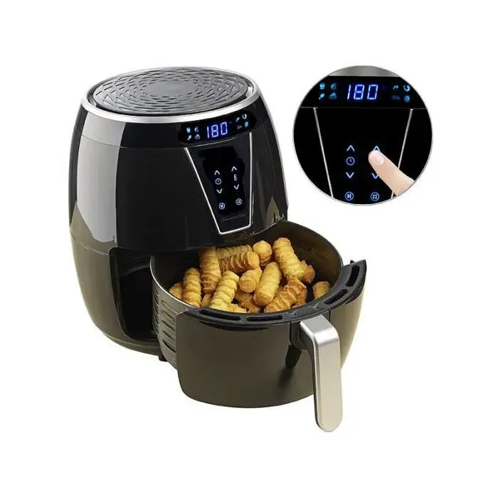 Friteuse à air chaud - Multi-usages - 45 L - 8 programmes - 1500 watts - Noir