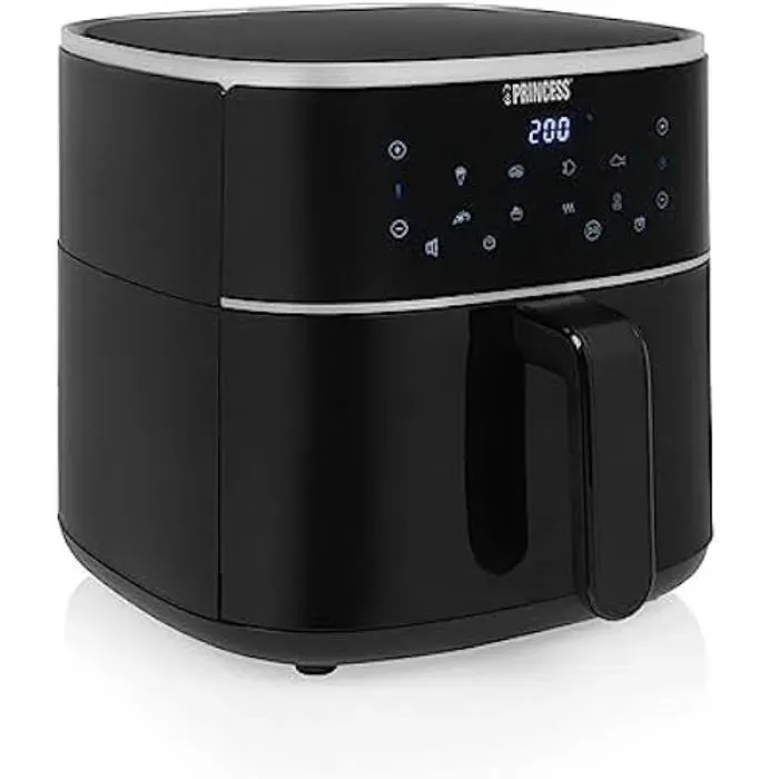Friteuse à air chaud - PRINCESS - Modèle 6L - 1500W - Écran numérique - Minuterie jusquà 60 min