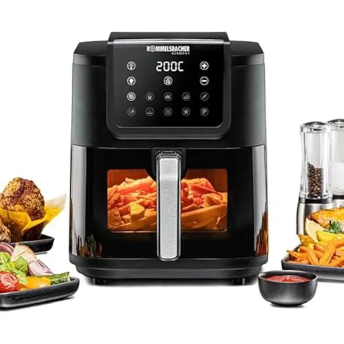 Friteuse à air chaud - ROMMELSBACHER - FRH 1700 - Capacité 8L - 1000g de frites - 2000W