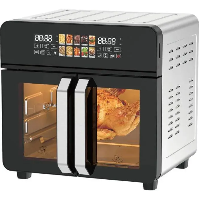 Friteuse à Air Chaud - ROYAL SWISS - 23L - 2400W - 10 Programmes - Double Portes