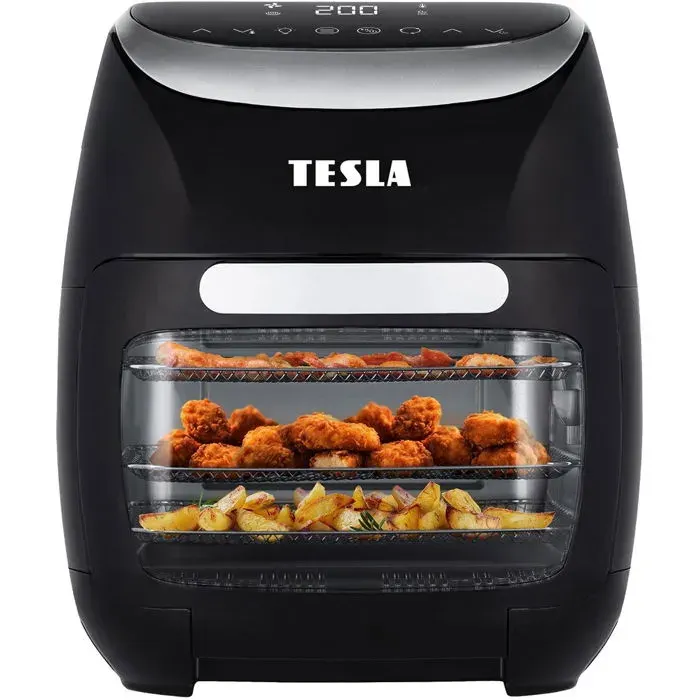 Friteuse à air chaud - TESLA - AirCook - 2000 W - 11 L - Minuterie intégrée