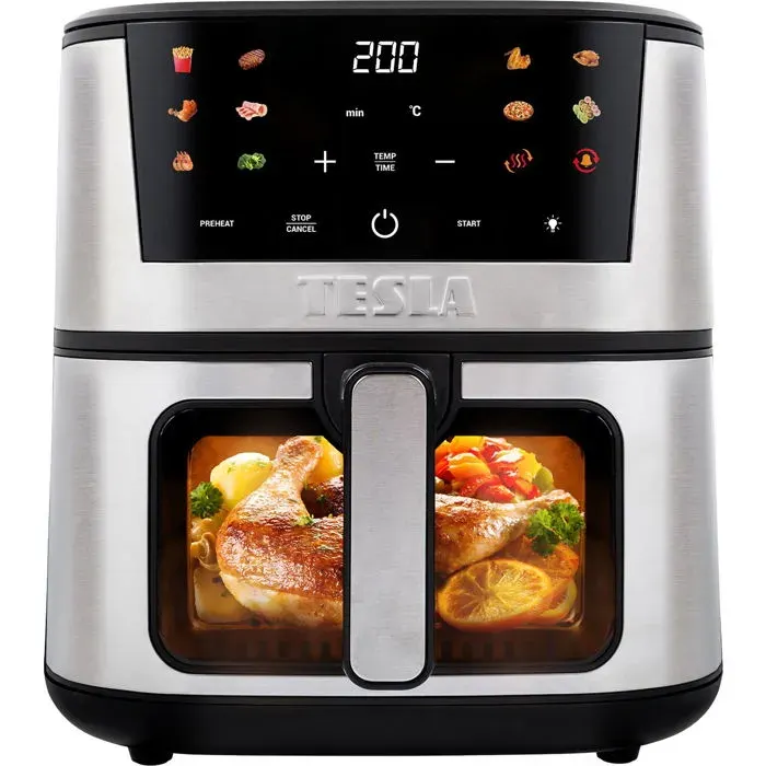 Friteuse à air chaud - TESLA - AirCook Q60 XXL Pro - 7L - 1600W - Température réglable 40-200°C