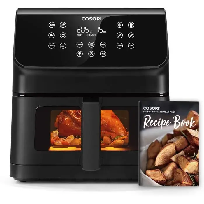 Friteuse à air - COSORI - 6.2L - 12-en-1 - Technologie RapidAir - Économie dénergie 55%