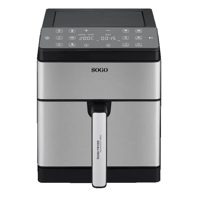 Friteuse à air double résistance et écran tactile LED 8L - 1800w