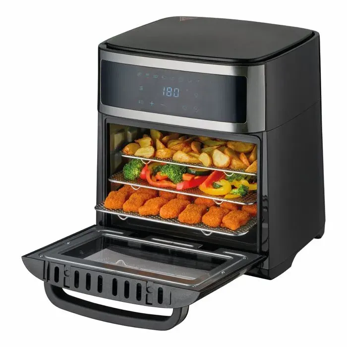 Friteuse à Air Four sans huile - 13L Digital - Écran LED Tactile - 8 Programmes - 1700W- Minuterie
