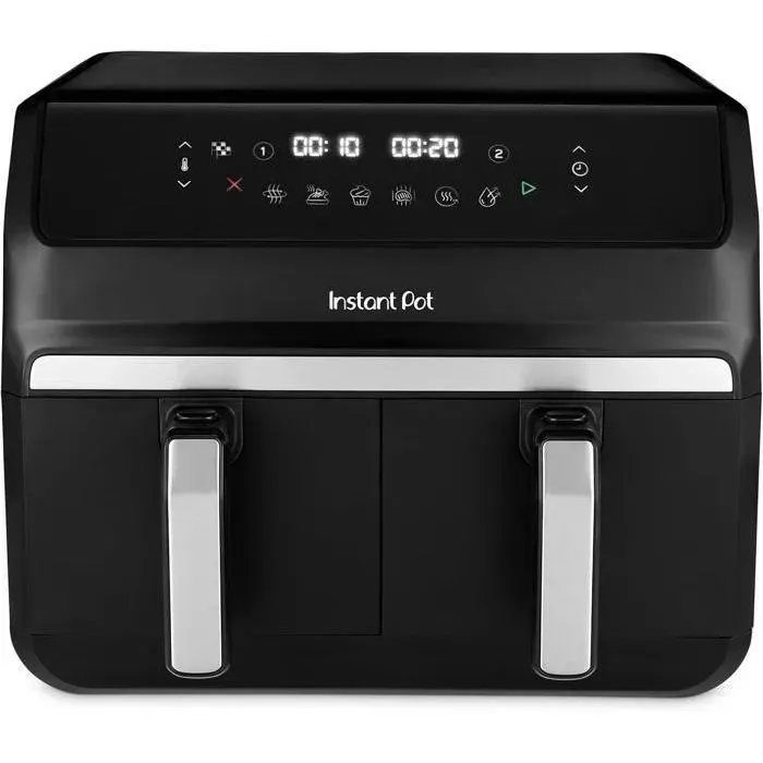 Friteuse à air - INSTANT - Vortex Dual - 8 Litres - 1850W - 8-en-1 avec SyncCook et SyncFinish
